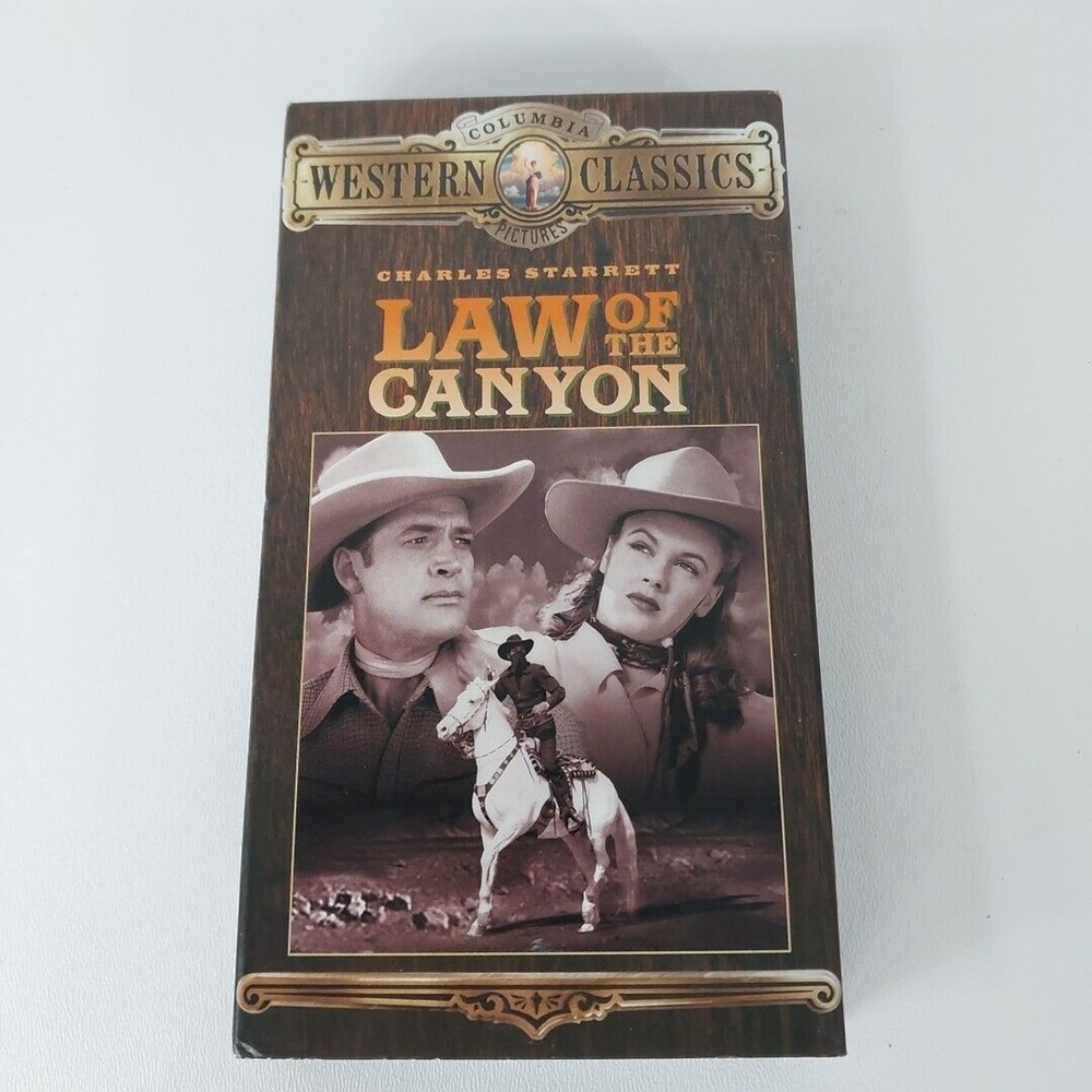 Law of the Canyon Vhs Stars Charles Starrett with Nancy Saunders